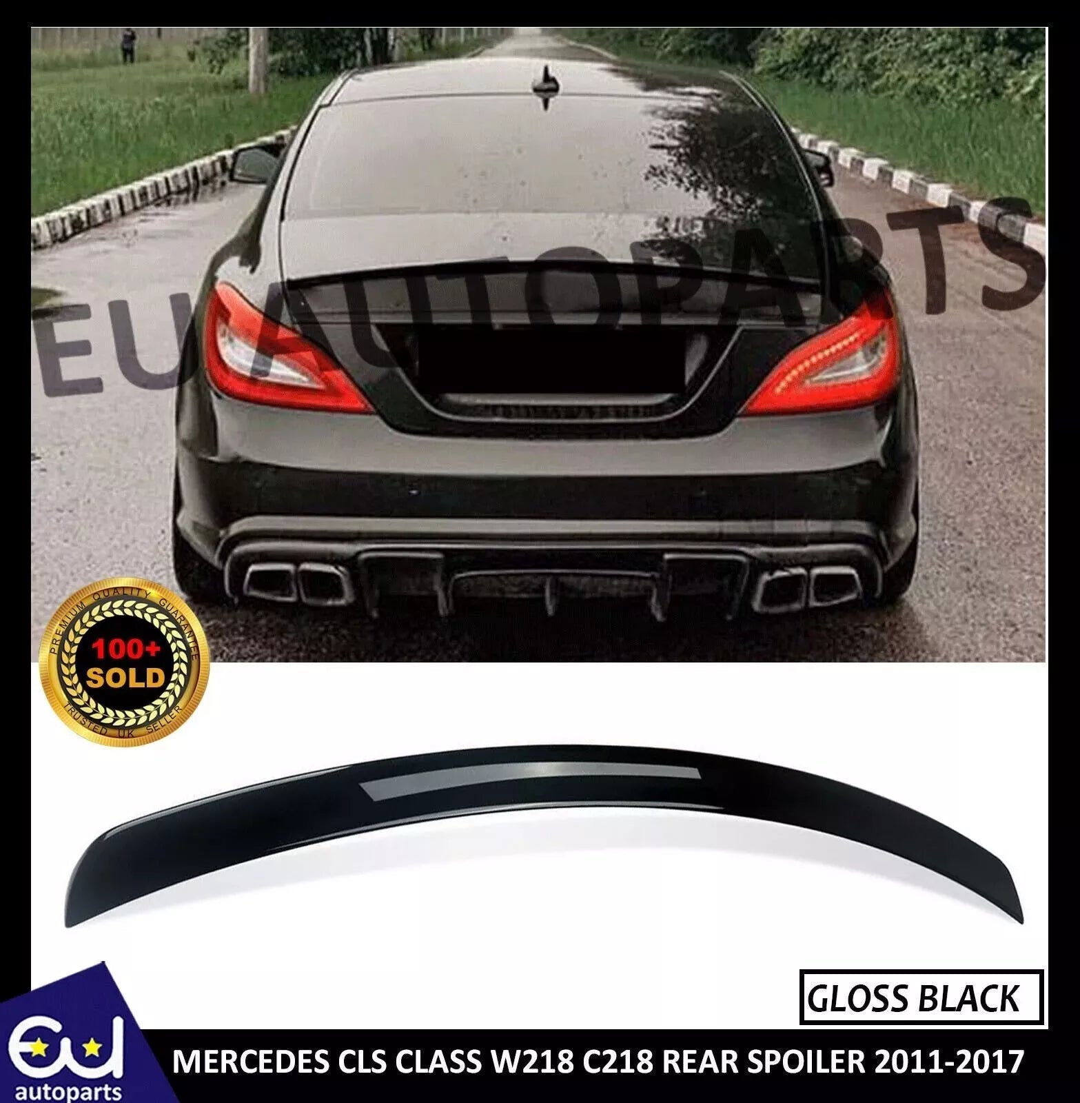 ABS AMG STYLE REAR BOOT TRUNK WING SPOILER FOR MERCEDES BENZ CLS W218 C218 11-17